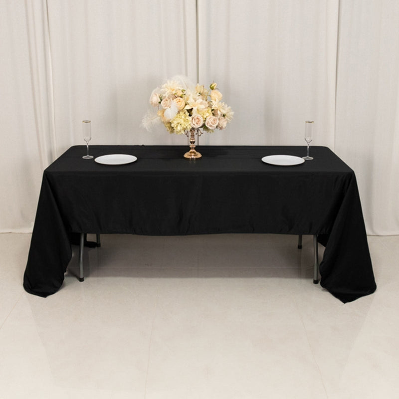 60" x 126" Lamour Satin Rectangular Tablecloth
