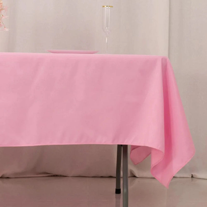 60x102" Premium Polyester Rectangular Tablecloth Wedding Table Linens