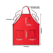 Premium Polyester Kitchen Chef Apron with Adjustable Neck and Long Ties