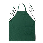 Premium Polyester Kitchen Chef Apron with Adjustable Neck and Long Ties APRON_PLY217_FB_GRN