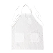 Premium Polyester Kitchen Chef Apron with Adjustable Neck and Long Ties APRON_PLY217_FB_WHT