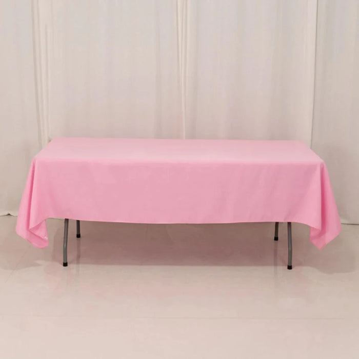 60x102" Premium Polyester Rectangular Tablecloth Wedding Table Linens