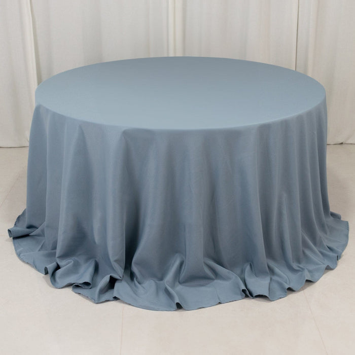132" Premium Polyester Round Tablecloth Wedding Party Table Linens