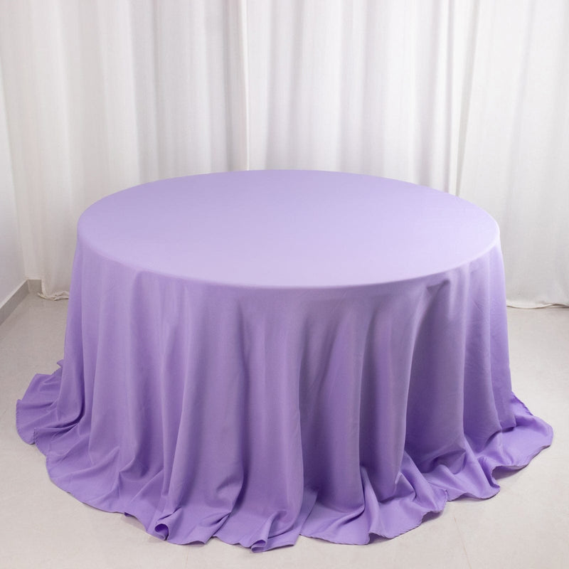 132" Premium Polyester Round Tablecloth Wedding Party Table Linens