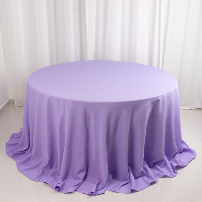132" Premium Polyester Round Tablecloth Wedding Party Table Linens
