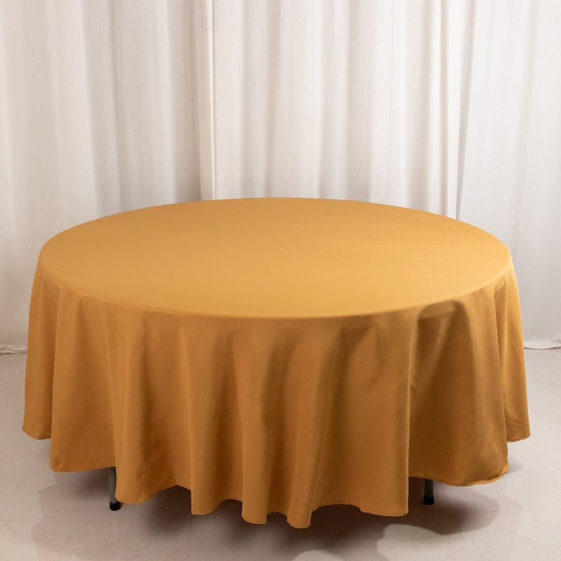 108" Premium Polyester Round Tablecloth Wedding Party Table Linens