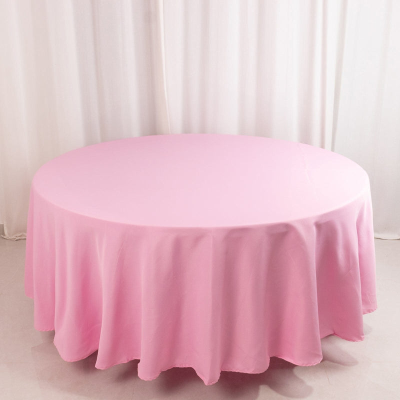 108" Premium Polyester Round Tablecloth Wedding Party Table Linens