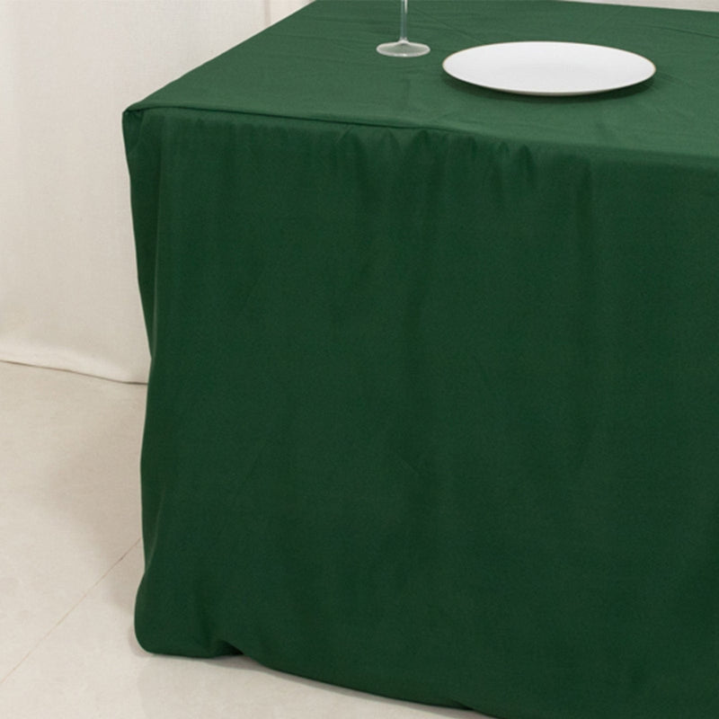 6 ft Fitted Polyester Tablecloth 72" x 30" x 30"