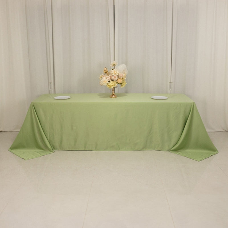 90" x 156" Lamour Satin Rectangular Tablecloth