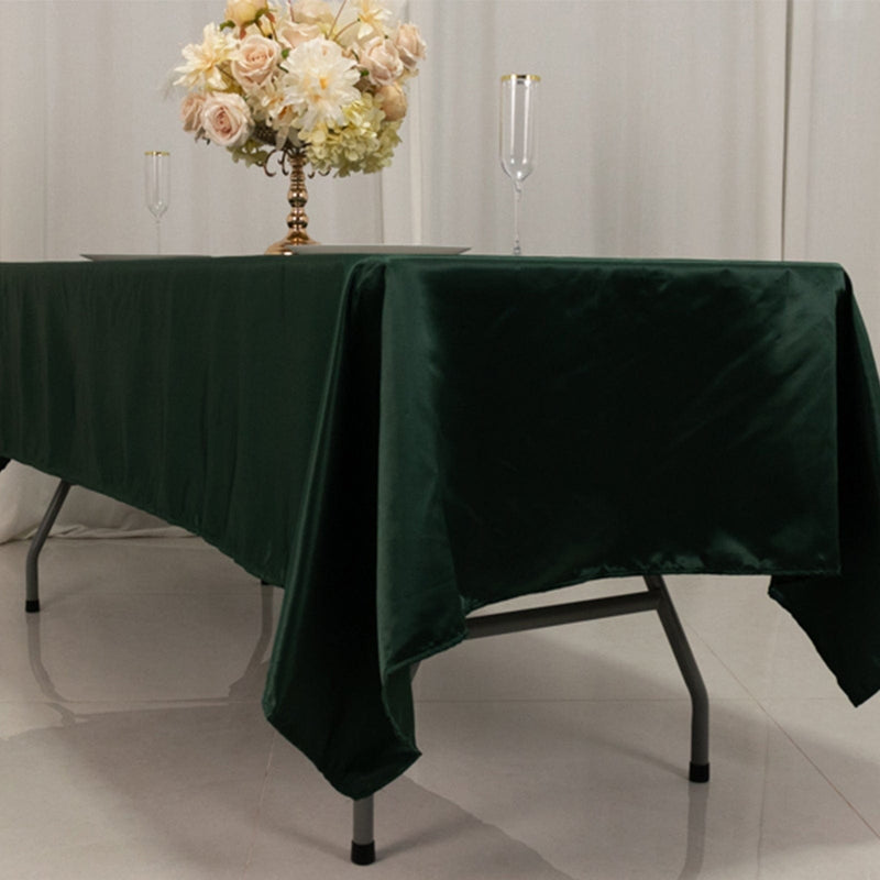 60" x 102" Lamour Satin Rectangular Tablecloth