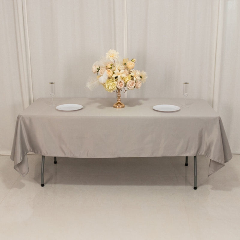 60" x 102" Lamour Satin Rectangular Tablecloth
