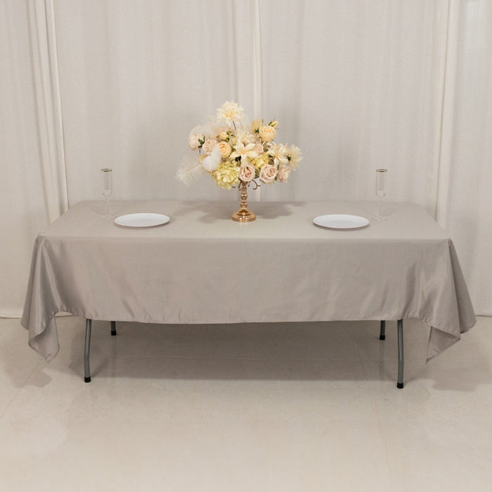 60" x 102" Lamour Satin Rectangular Tablecloth