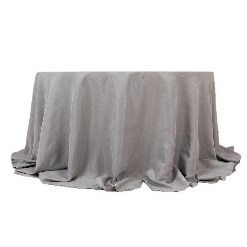 132" Premium Polyester Round Tablecloth Wedding Party Table Linens