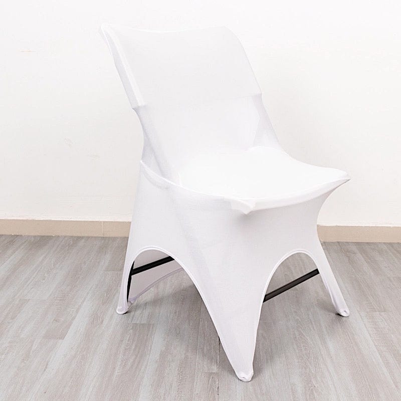 Premium Spandex Folding Chair Cover with 3-Way Open Arch