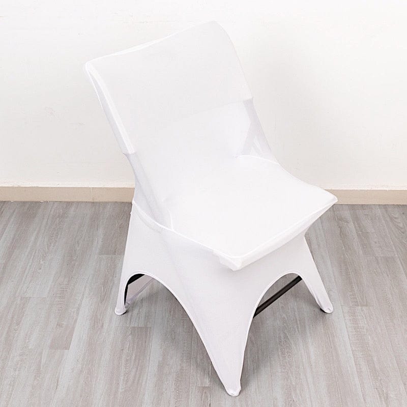 Premium Spandex Folding Chair Cover with 3-Way Open Arch