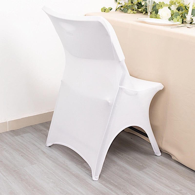 Premium Spandex Folding Chair Cover with 3-Way Open Arch