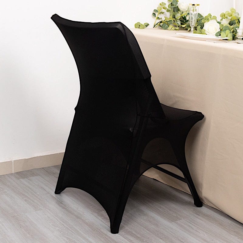 Premium Spandex Folding Chair Cover with 3-Way Open Arch