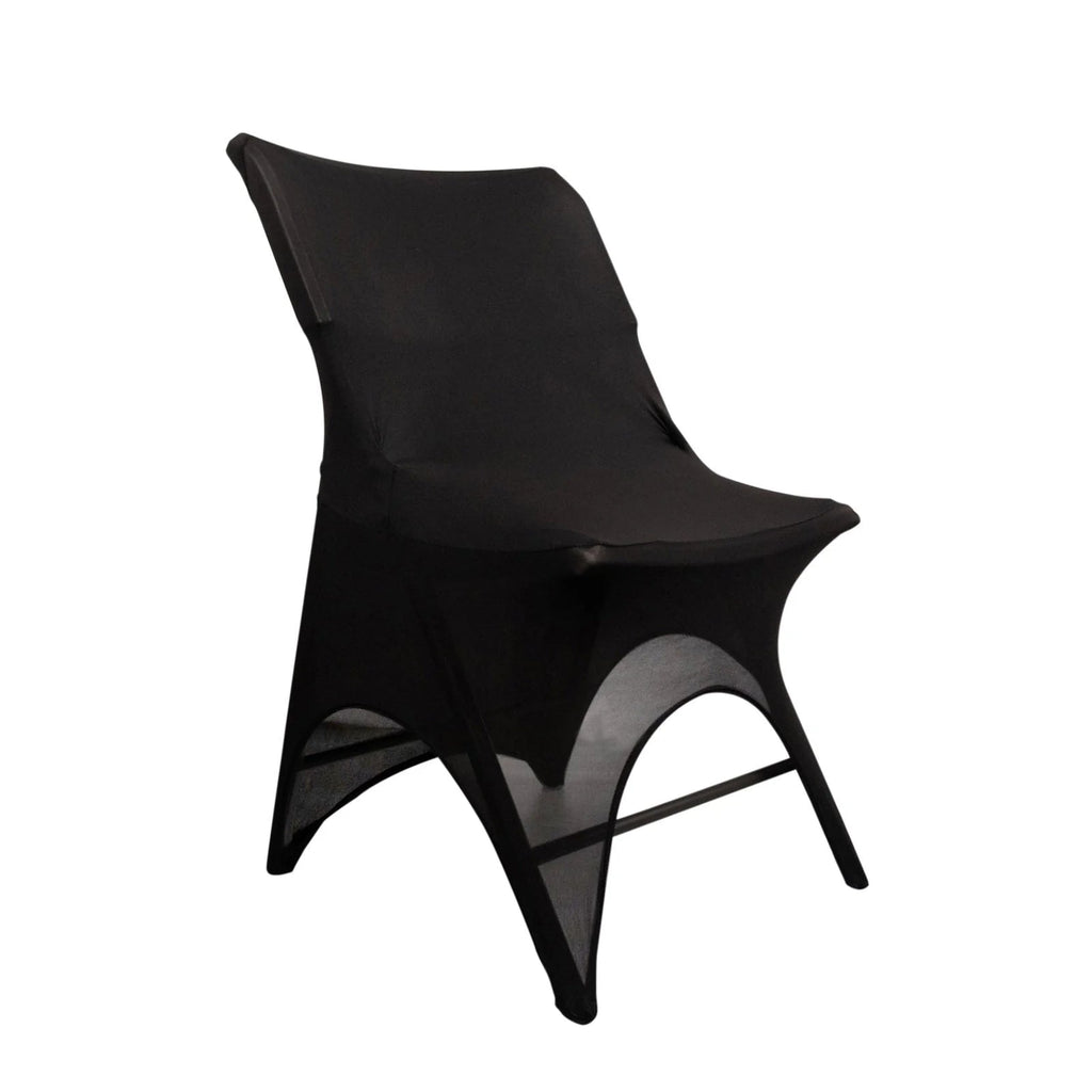 Spandex Folding Chair Cover - Black 