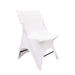 Premium Spandex Folding Chair Cover with 3-Way Open Arch CHAIR_SPFD_OPN_WHT