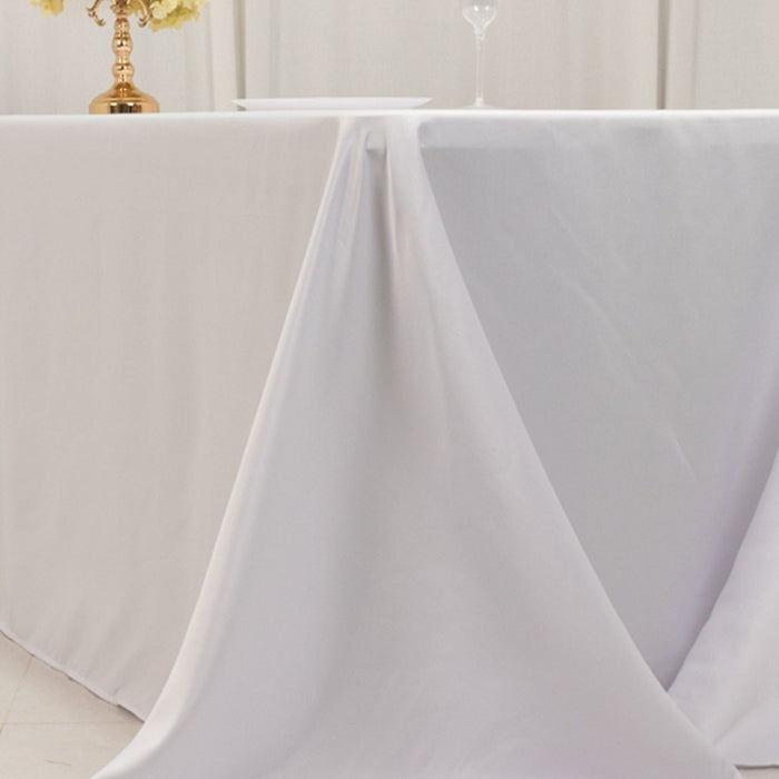 90" x 156" Lamour Satin Rectangular Tablecloth