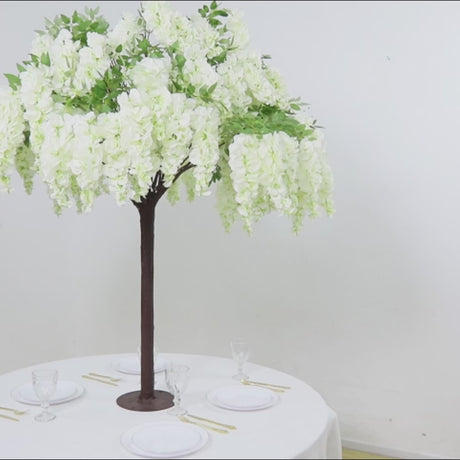 5 ft Freestanding Wisteria Tree With Detachable Metal Base