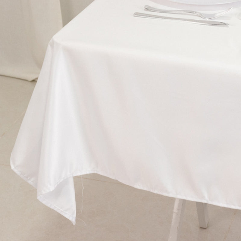 54" x 54" Lamour Satin Square Tablecloth Wedding Party Table Linens