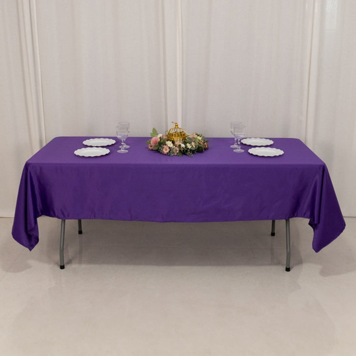 60" x 102" Lamour Satin Rectangular Tablecloth