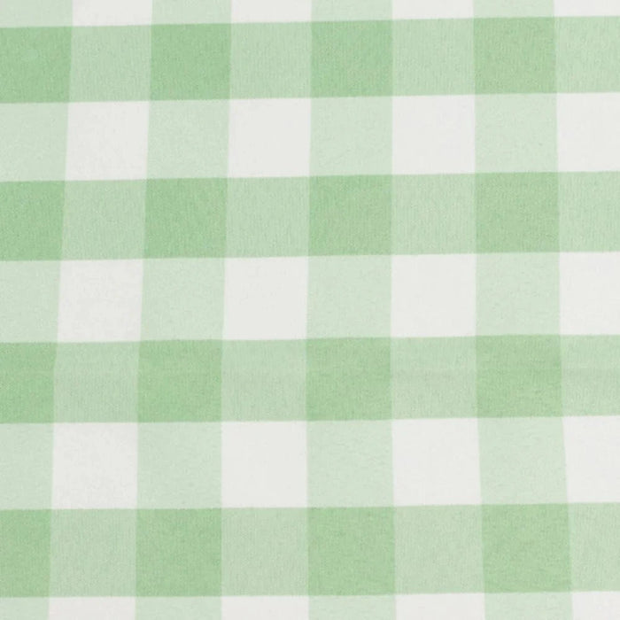 108" Checkered Gingham Polyester Round Tablecloth