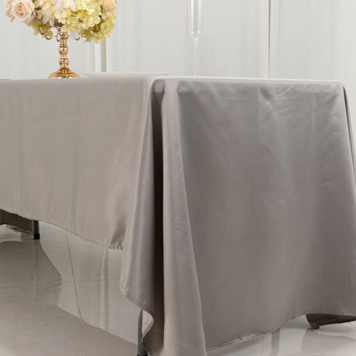 60" x 126" Lamour Satin Rectangular Tablecloth