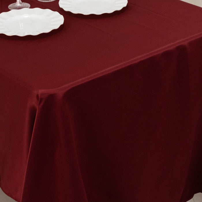 60" x 126" Lamour Satin Rectangular Tablecloth