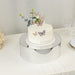 Round Acrylic Cake Stand Pedestal Riser with Hollow Bottom - Clear