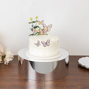 Round Acrylic Cake Stand Pedestal Riser with Hollow Bottom - Clear