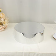 Round Acrylic Cake Stand Pedestal Riser with Hollow Bottom - Clear