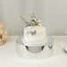 Round Acrylic Cake Stand Pedestal Riser with Hollow Bottom - Clear