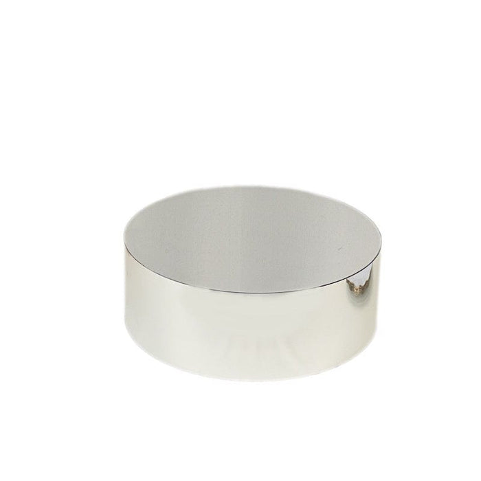 Round Acrylic Cake Stand Pedestal Riser with Hollow Bottom - Clear PROP_BOX_001R_14_SILV