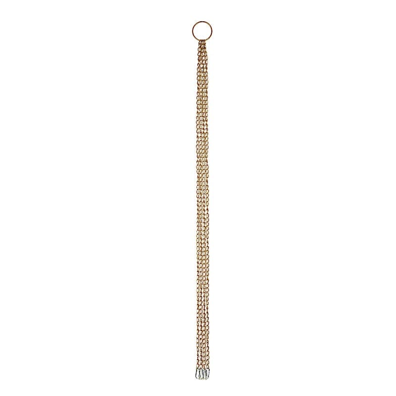 Round Hanging Metal Floral Chandelier Frame - Gold