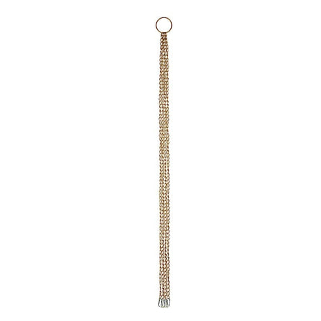 Round Hanging Metal Floral Chandelier Frame - Gold