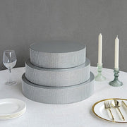 Round Metal Pedestal Cake Stand with Rhinestones