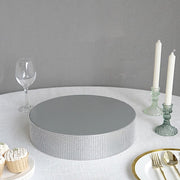 Round Metal Pedestal Cake Stand with Rhinestones