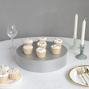 Round Metal Pedestal Cake Stand with Rhinestones