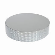 Round Metal Pedestal Cake Stand with Rhinestones CHDLR_CAKE20_14_SILV