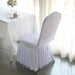 Ruffle Pleated Skirt Fitted Spandex Banquet Chair Cover
