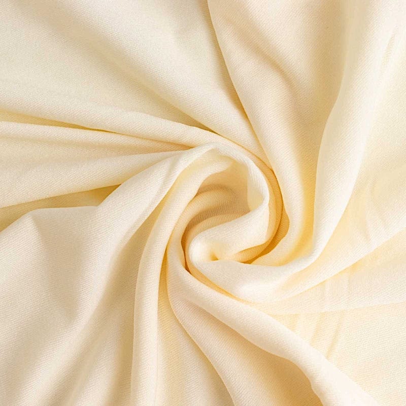 Ruffle Pleated Skirt Fitted Spandex Banquet Chair Cover