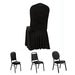 Ruffle Pleated Skirt Fitted Spandex Banquet Chair Cover with Cross Back Sash