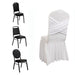Ruffle Pleated Skirt Fitted Spandex Banquet Chair Cover with Cross Back Sash
