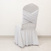 Ruffle Pleated Skirt Fitted Spandex Banquet Chair Cover with Cross Back Sash