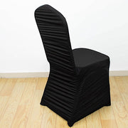 Ruffled Fitted Spandex Banquet Chair Cover