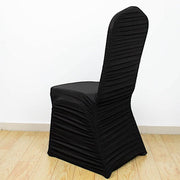 Ruffled Fitted Spandex Banquet Chair Cover