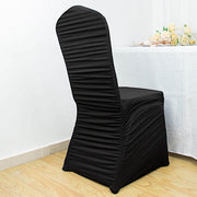 Ruffled Fitted Spandex Banquet Chair Cover