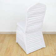 Ruffled Fitted Spandex Banquet Chair Cover